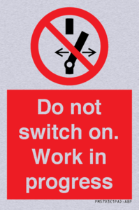 Do not switch on. Work in progress